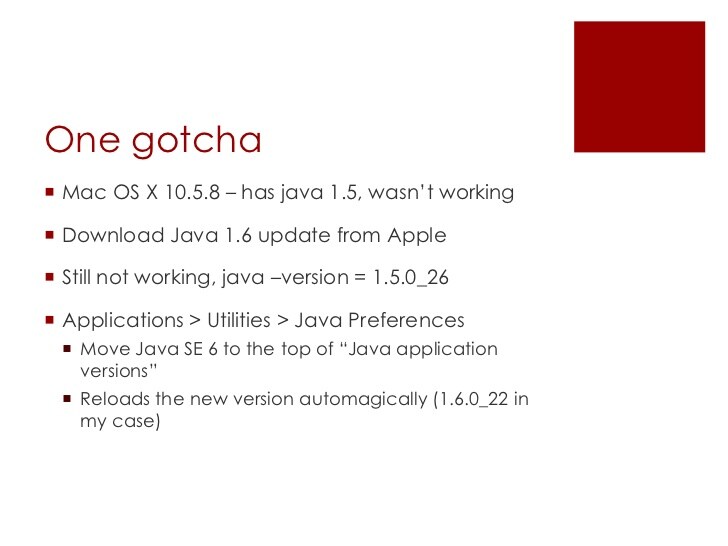 java 1.5 for mac os
